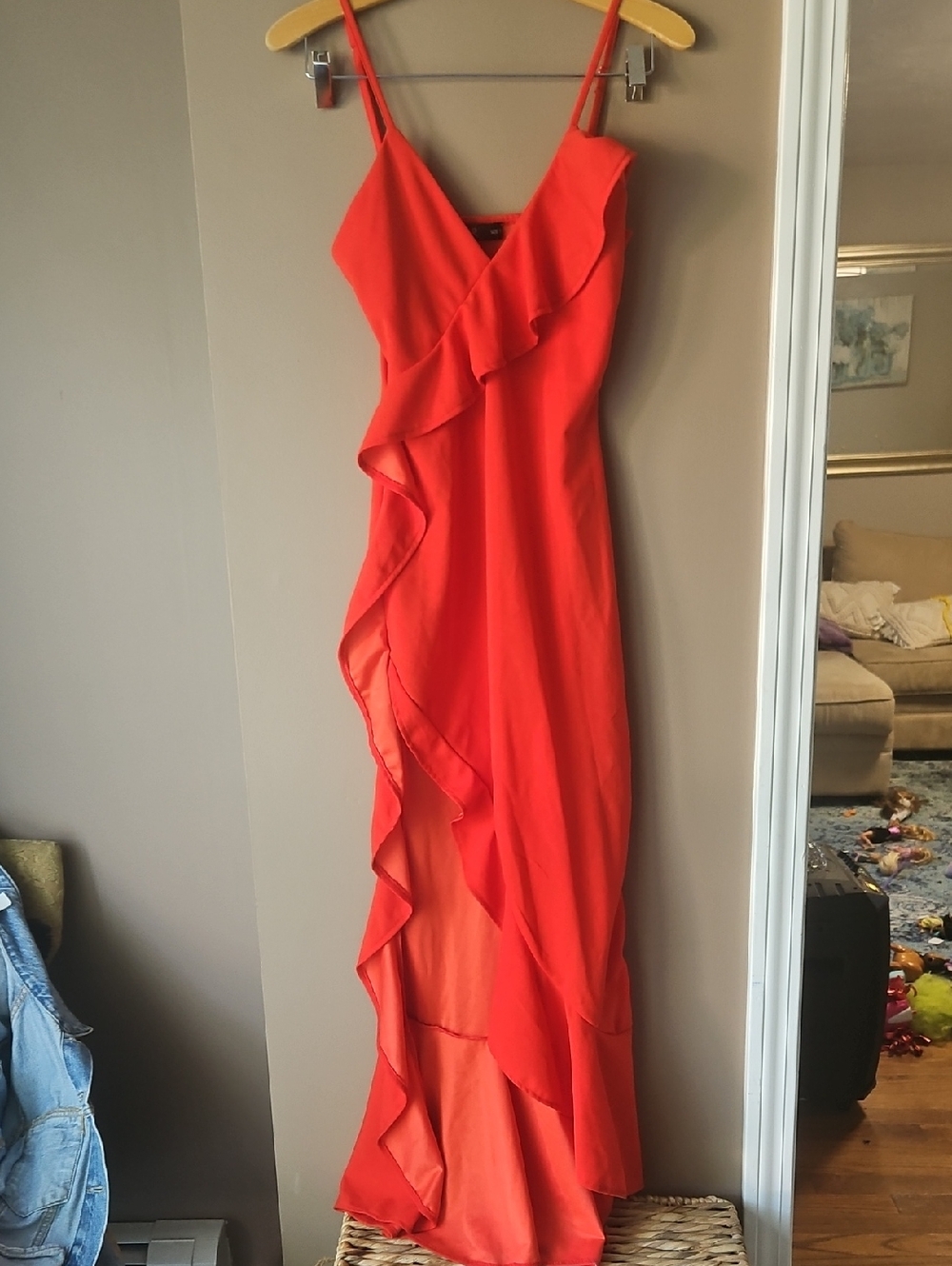 CBR Ruffle Slit Summer Dress - Picture 2 of 7